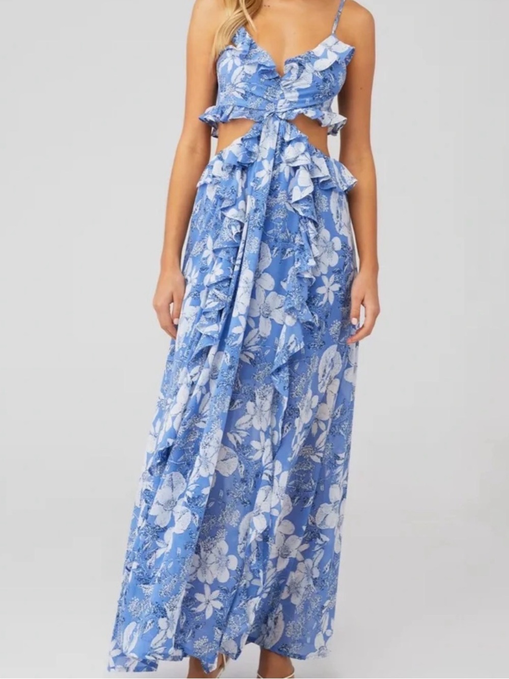 ASTR floral cutout dress Size S